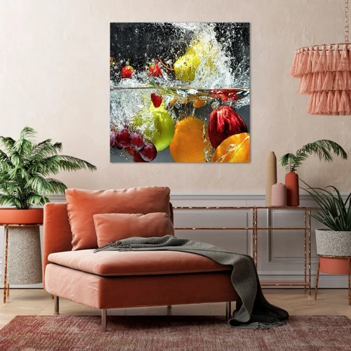 Canvas picture - Fruity Refreshment - 50x50 cm