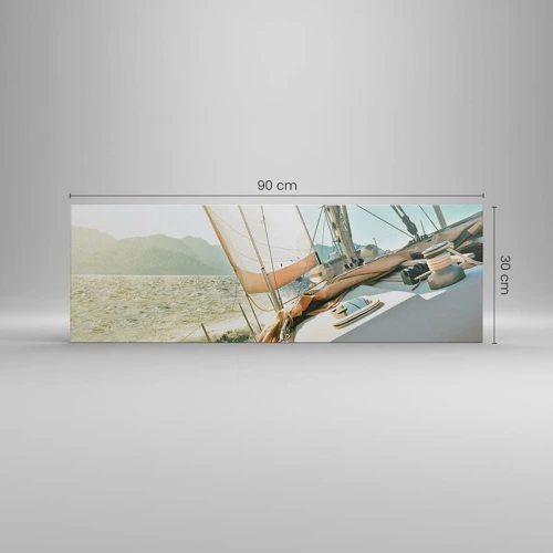 Canvas picture - Full Sail - 90x30 cm