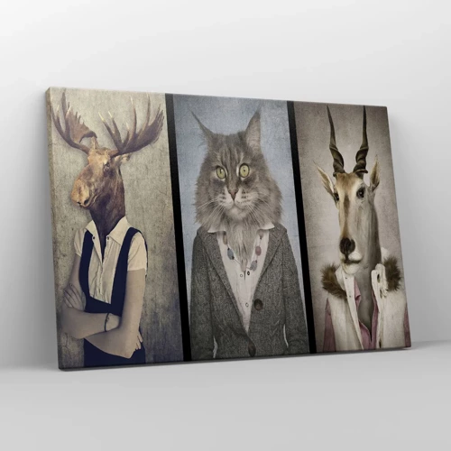 Canvas picture - Furcoats Are in Vogue Again - 70x50 cm