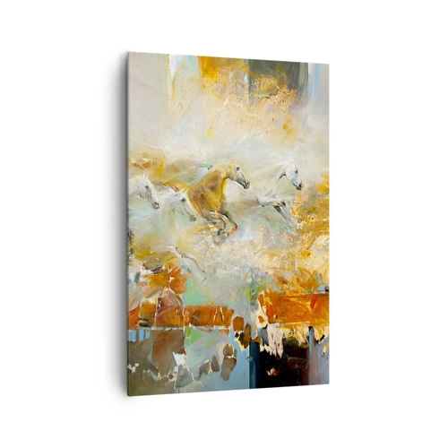 Canvas picture - Gallopping through the World - 80x120 cm
