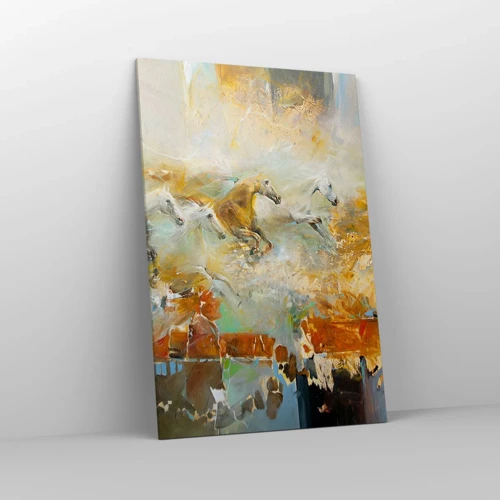 Canvas picture - Gallopping through the World - 80x120 cm