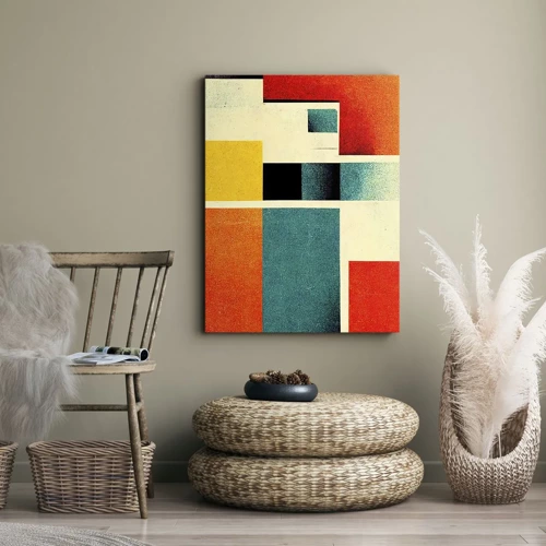 Canvas picture - Geometric Abstract - Good Energy - 55x100 cm