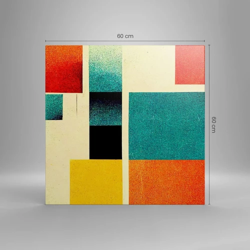 Canvas picture - Geometric Abstract - Good Energy - 60x60 cm