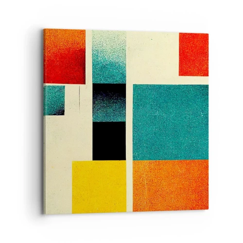 Canvas picture - Geometric Abstract - Good Energy - 70x70 cm