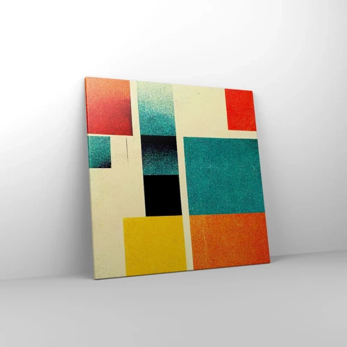 Canvas picture - Geometric Abstract - Good Energy - 70x70 cm