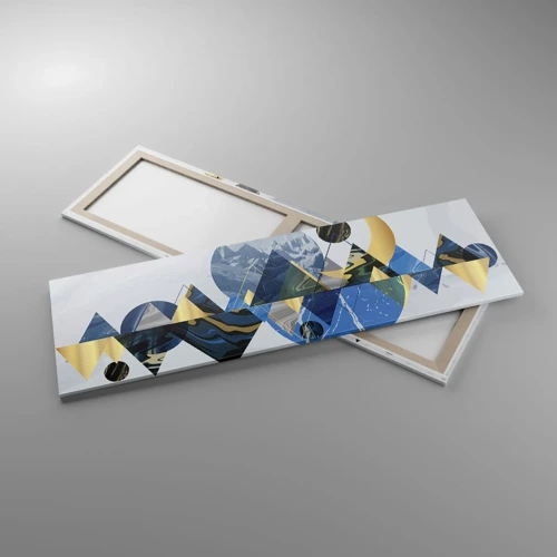 Canvas picture - Geometrical Landscape - 160x50 cm