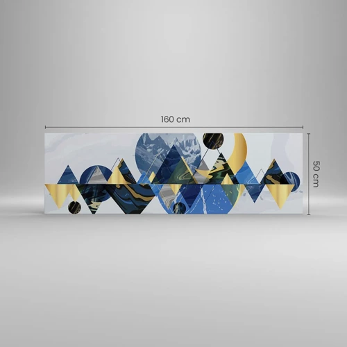 Canvas picture - Geometrical Landscape - 160x50 cm