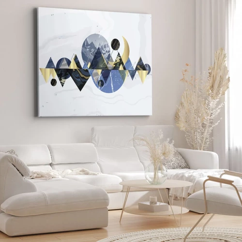 Canvas picture - Geometrical Landscape - 70x50 cm