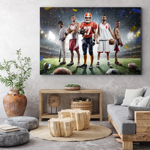 Canvas picture - Gladiators of the Pitch - 100x70 cm