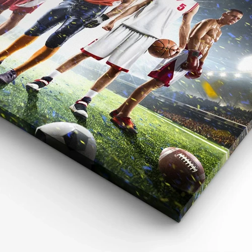 Canvas picture - Gladiators of the Pitch - 60x60 cm