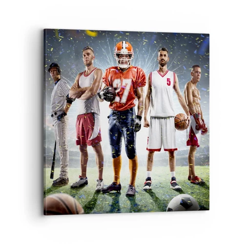 Canvas picture - Gladiators of the Pitch - 70x70 cm