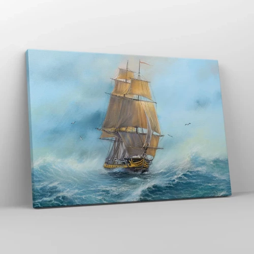 Canvas picture - Gliding on the Waves - 70x50 cm