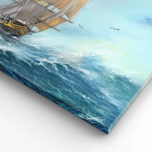 Canvas picture - Gliding on the Waves - 70x50 cm