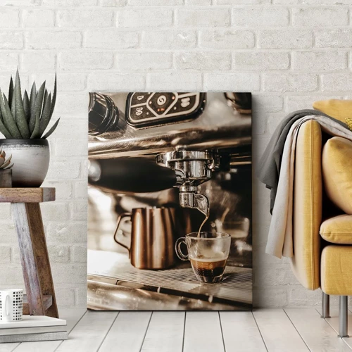 Canvas picture - Glow of a Coffee - 65x120 cm