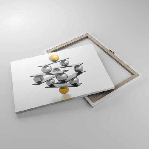 Canvas picture - Gold-Silver Balance - 70x50 cm