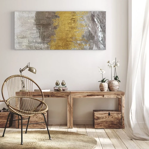 Canvas picture - Golden Blast - 100x40 cm