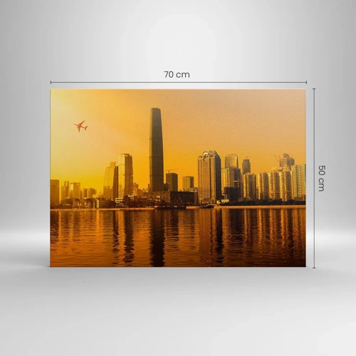 Canvas picture - Golden City - 70x50 cm