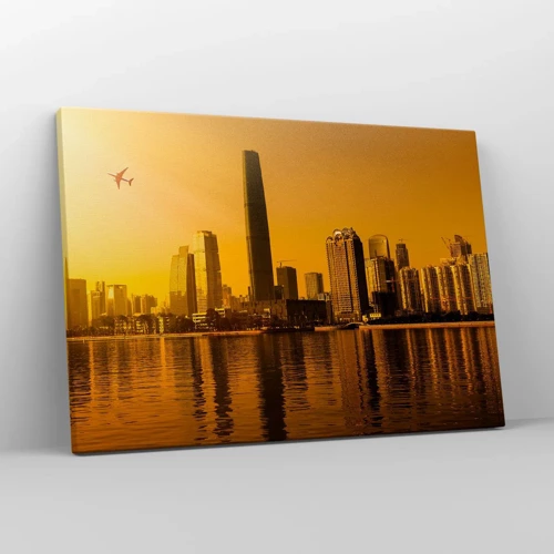 Canvas picture - Golden City - 70x50 cm