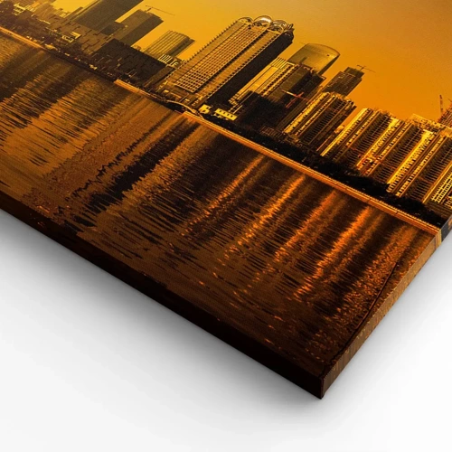 Canvas picture - Golden City - 70x50 cm