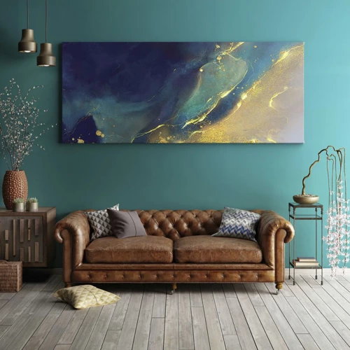 Canvas picture - Golden Flood - 100x40 cm