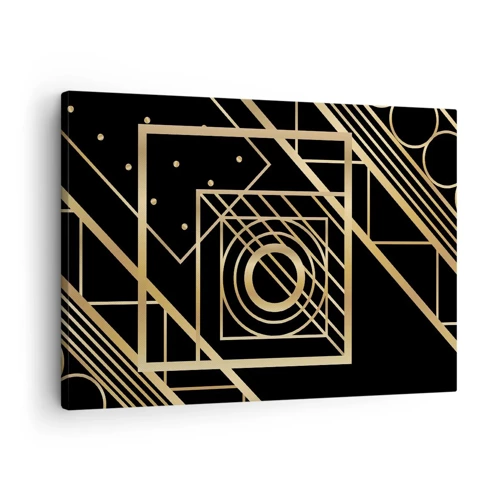 Canvas picture - Golden Geometry - 70x50 cm