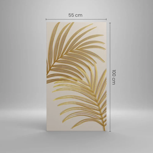 Canvas picture - Golden Palm! - 55x100 cm