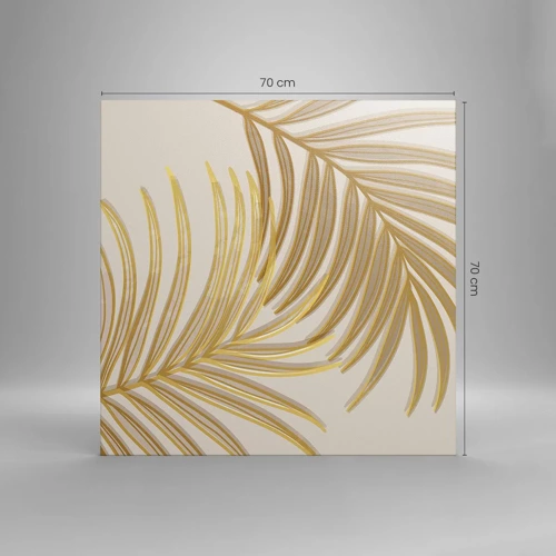 Canvas picture - Golden Palm! - 70x70 cm