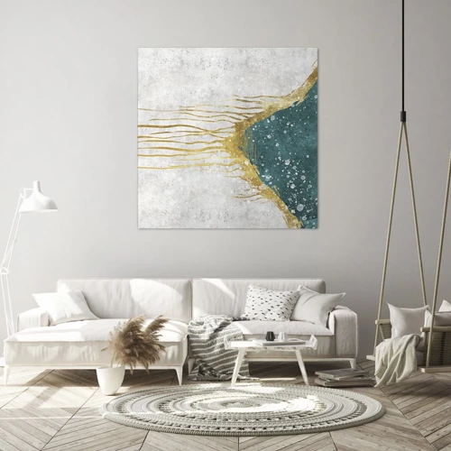 Canvas picture - Golden Tide - 30x30 cm