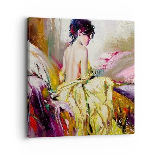 Canvas picture - Graceful in Yellow - 30x30 cm