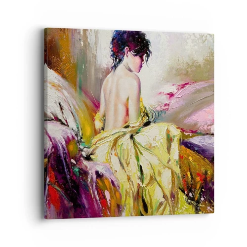 Canvas picture - Graceful in Yellow - 40x40 cm
