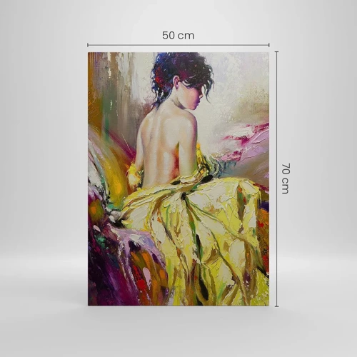 Canvas picture - Graceful in Yellow - 50x70 cm