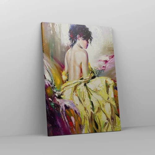 Canvas picture - Graceful in Yellow - 50x70 cm