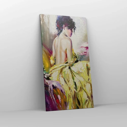 Canvas picture - Graceful in Yellow - 65x120 cm