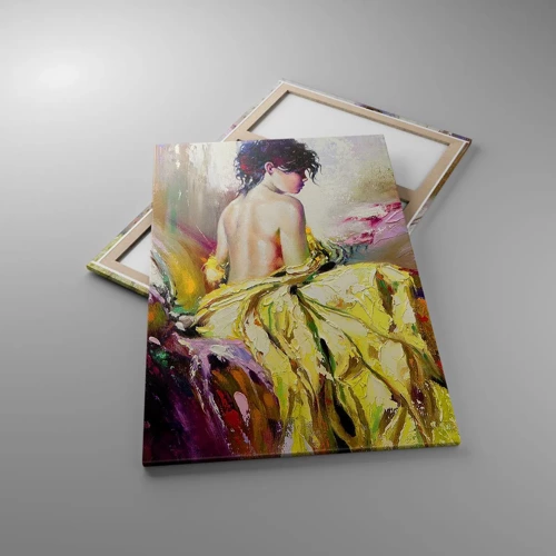 Canvas picture - Graceful in Yellow - 80x120 cm