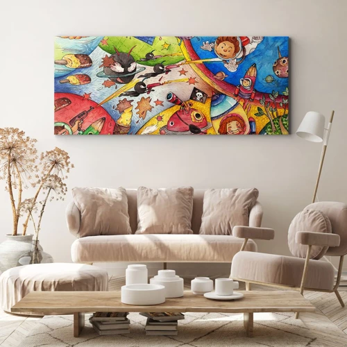 Canvas picture - Great Space Adventure - 100x40 cm