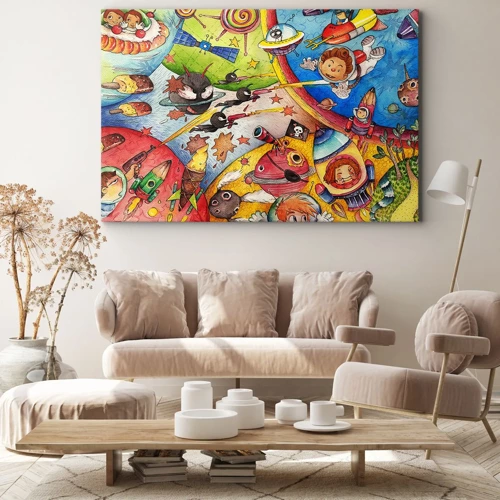 Canvas picture - Great Space Adventure - 70x50 cm