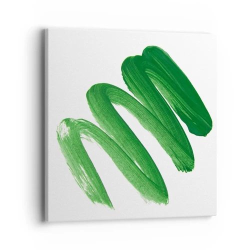 Canvas picture - Green Joke - 40x40 cm