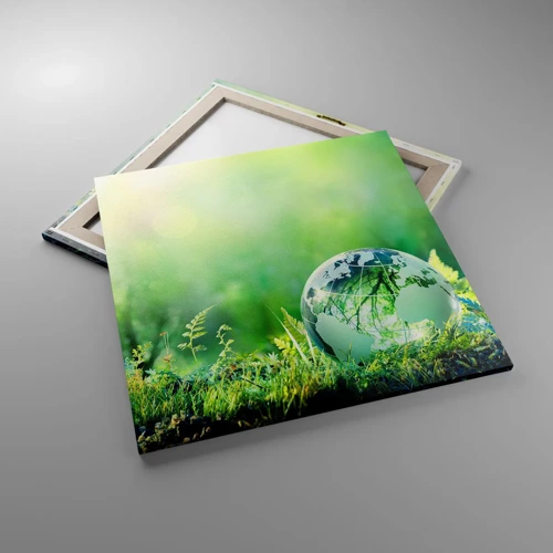 Canvas picture - Green Planet - 70x70 cm