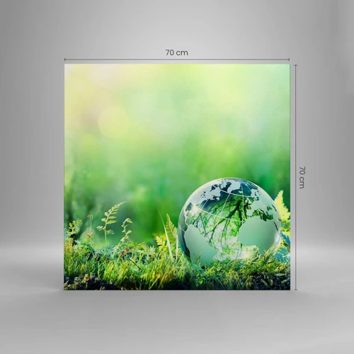 Canvas picture - Green Planet - 70x70 cm