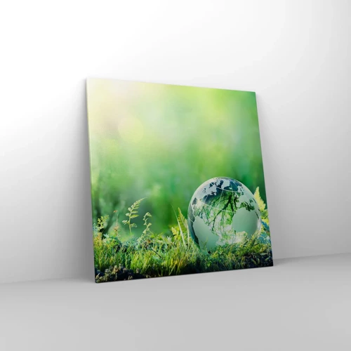 Canvas picture - Green Planet - 70x70 cm