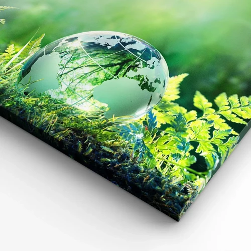 Canvas picture - Green Planet - 70x70 cm