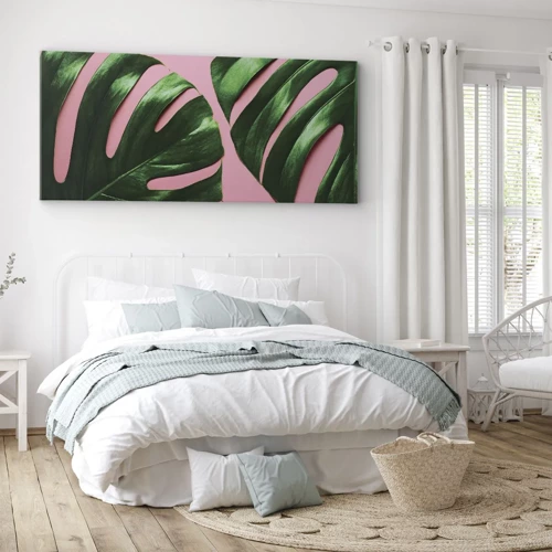 Canvas picture - Green Rendezvous - 100x40 cm