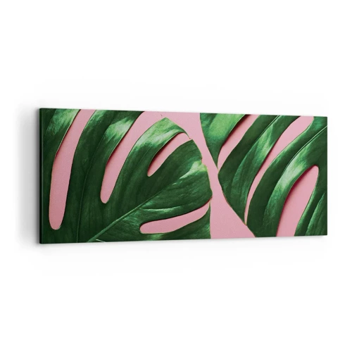Canvas picture - Green Rendezvous - 120x50 cm