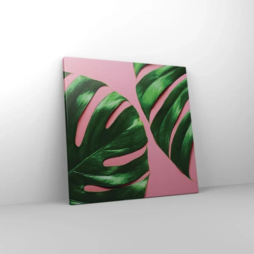 Canvas picture - Green Rendezvous - 40x40 cm