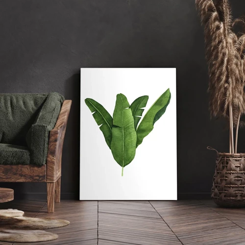Canvas picture - Green Symmetry - 45x80 cm
