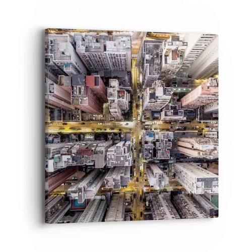 Canvas picture - Greetings from Hong Kong - 40x40 cm