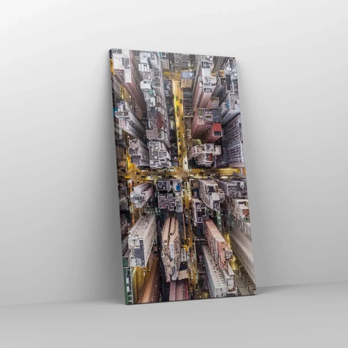 Canvas picture - Greetings from Hong Kong - 45x80 cm