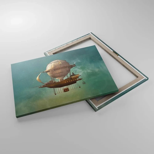 Canvas picture - Greetings from Jules Verne - 70x50 cm