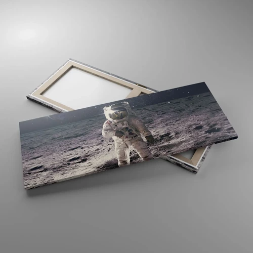 Canvas picture - Greetings from the Moon - 100x40 cm