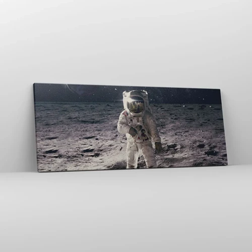 Canvas picture - Greetings from the Moon - 100x40 cm